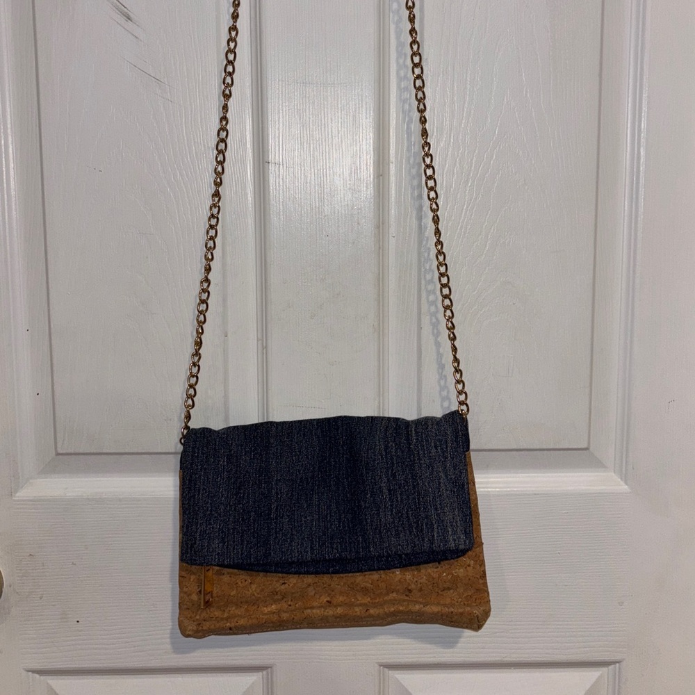 💙  Crossbody Purse Denim/Cork 💙